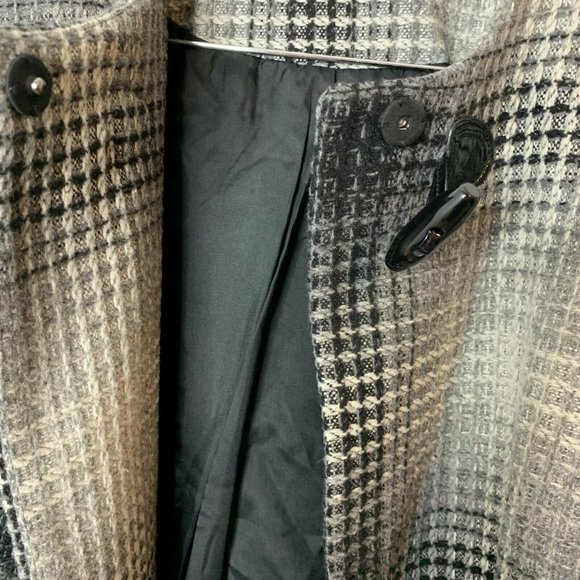 Peter Nygard Houndstooth Open Coat Wool Blend Tweed Plus Size 20 - Picture 6 of 8
